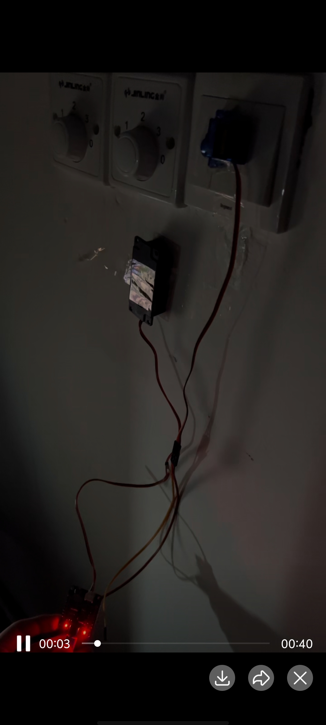 esp8266接sg90舵机实现wifi开关灯